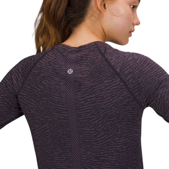 Lululemon Swiftly Tech Long Sleeve Shirt 2.0 Race Length Purple 14 - Picture 9 of 9